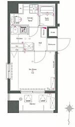 ＡＺＥＳＴ本所吾妻橋 6階1Kの間取り