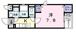 ハイツ プルミエ 3階1Kの間取り