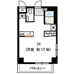 マウンテンハイツ高円寺 ワンルームの間取図画像
