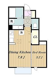 メゾン　カアル 1階1DKの間取り