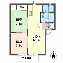 ラ・フォーレ河原 0203 ｜ 兵庫県加古川市加古川町河原184（賃貸アパート2LDK・2階・50.78㎡） その2