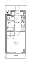 ユナイテットグロー西落合 1Kの間取図画像