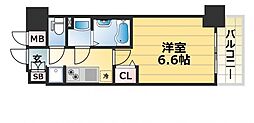 JR東海道・山陽本線 神戸駅 徒歩5分の賃貸マンション 2階1Kの間取り