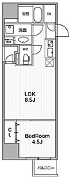 URBANFLATSIkebukuroPremium 1LDKの間取図画像
