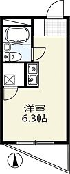 ダジュール生田 ワンルームの間取図画像
