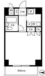 ストーク北新宿 1Kの間取図画像