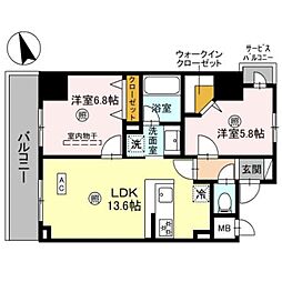 D-ROOM帝塚山 6階