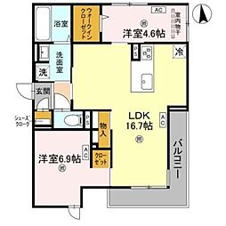 間取図画像 2LDK
