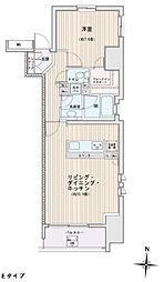 エスティメゾン錦糸町II 15階1LDKの間取り