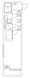 ESTRELLA 1階1Kの間取り