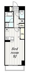 コンフォータブル 1Kの間取図画像