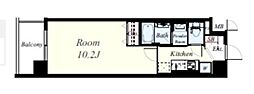 シェソワ堺七道 1Kの間取図画像