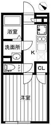 Saletta光が丘公園 1Kの間取図画像