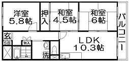 間取図画像 3LDK