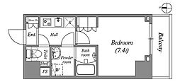 GRANPASEO両国South 1Kの間取図画像