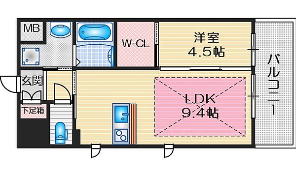 第22関根マンション ｜大阪府吹田市垂水町３丁目(賃貸マンション1LDK・15階・35.46㎡)の写真 その2