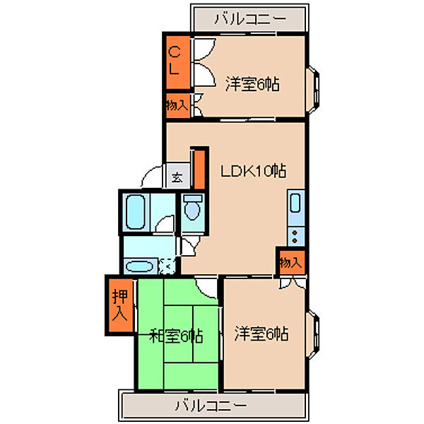 間取：3LDKになります