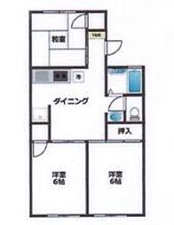 ドミ高坂 3DKの間取図画像