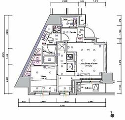 SYFORMEITABASHI2 1LDKの間取図画像