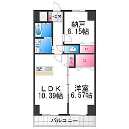 堺市北区新金岡町1丁マンション 1SLDKの間取図画像