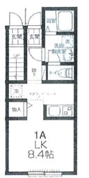 メゾンスリーエス 1Kの間取図画像