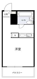 トップ目白第二 3階ワンルームの間取り