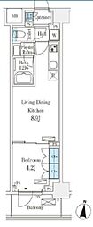 フロンティアレジデンス錦糸公園 1LDKの間取図画像