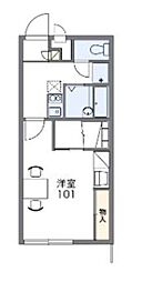 レオパレスコンフォート(19145) 2階1Kの間取り