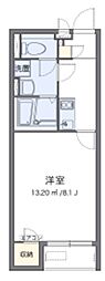 ファースト東原 1Kの間取図画像