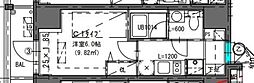 CREATIF武蔵小杉 1Kの間取図画像