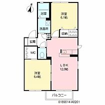 サンシャイン中野 A0201 ｜ 佐賀県佐賀市大財５丁目7-68（賃貸アパート2LDK・2階・54.78㎡） その2