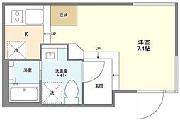 MYRIARESIDENCE ワンルームの間取図画像