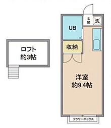 ヒルサイド向ヶ丘1 ワンルームの間取図画像