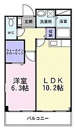 メルベーユフジワラII 2階/-