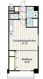 RioVeil 1LDKの間取図画像