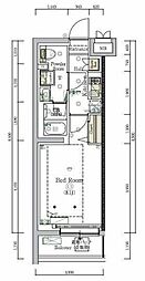 HY'sNOBORITOBLOSSOM 1Kの間取図画像