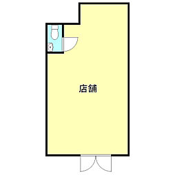 グランドール桜井 ワンルームの間取図画像