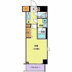 東武亀戸線 小村井駅 徒歩2分の賃貸マンション 2階1Kの間取り