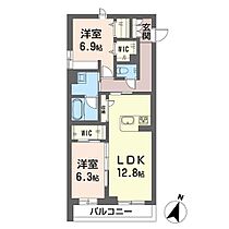 カンパーナ　プリータ 00203 ｜ 埼玉県さいたま市大宮区三橋１丁目573-1,572之一部（賃貸マンション2LDK・2階・67.15㎡） その2