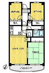 オーベルジュ青葉 3LDKの間取図画像