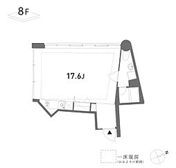 渋谷区東2丁目マンション ワンルームの間取図画像