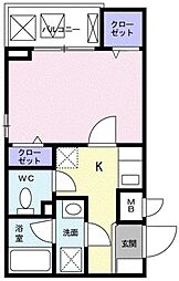 MAKESQUARE 1Kの間取図画像