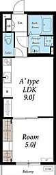リブリ・SKY'STHELIMIT 1LDKの間取図画像