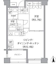 エーデル練馬 1LDKの間取図画像