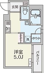 Ma Cachette 2階1Kの間取り