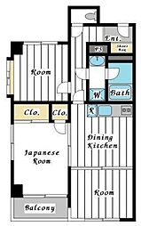 ユニテ大森 1階3DKの間取り