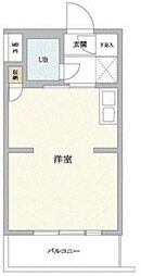 TOP明大前No.3 ワンルームの間取図画像