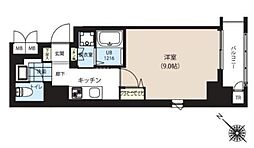東京メトロ半蔵門線 水天宮前駅 徒歩8分の賃貸マンション 7階1Kの間取り