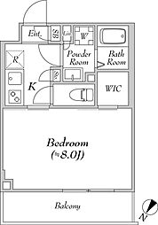 ルネサンスコート高田馬場カルム 3階1Kの間取り