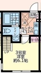 アバーロ橋本 1階1Kの間取り